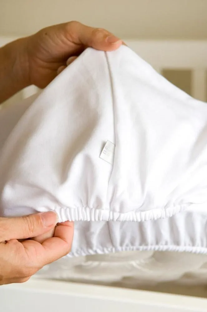 Babu Organic Bassinet Sheet Set White