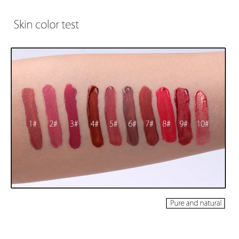 BEAUTY GLAZED 6 Colors Matte Lipstick Set Waterproof Long Lasting Lip Gloss Nude Velvet Pigment Batom Women Fashion Lip Makeup