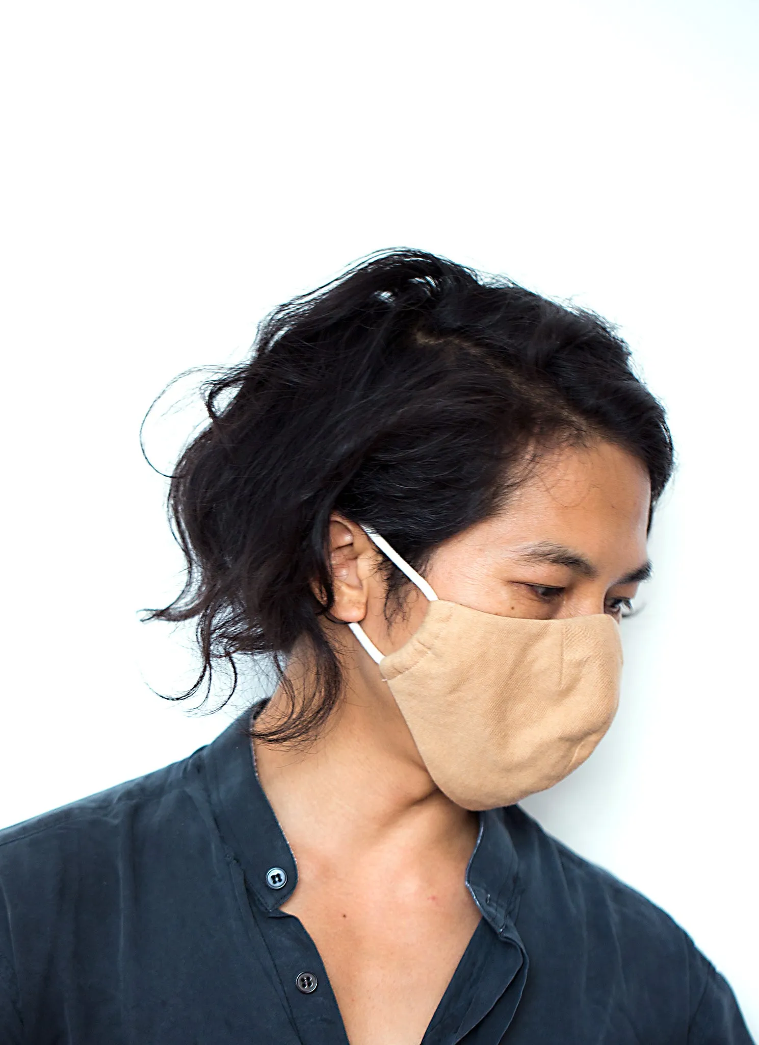 Clay Organic Cotton Filter 4-Layer Reusable Face Mask