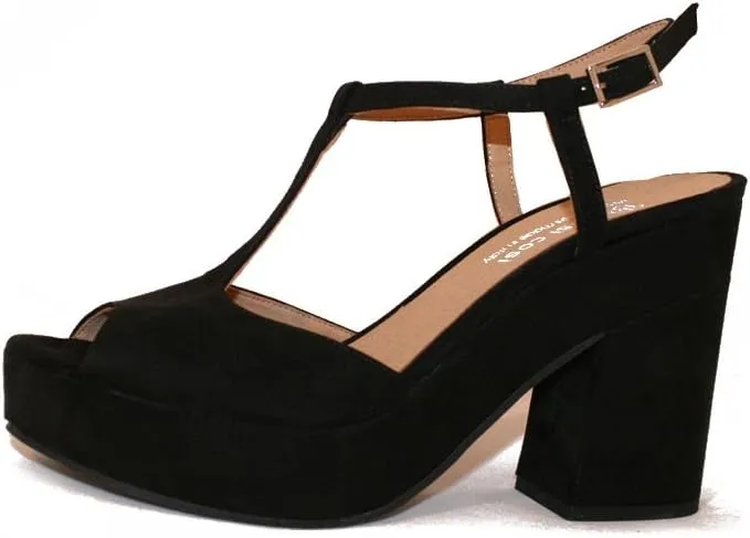 Cosi Cosi Women's Suede Mary-Jane Vegan Sandal