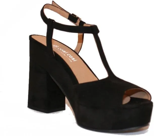 Cosi Cosi Women's Suede Mary-Jane Vegan Sandal