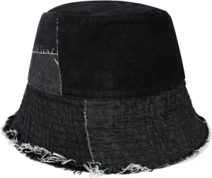 Eigso Denim Bucket Hat for Women Men Wahsed Foldable Summer Fishing Beach Sun Hat for Woman Man