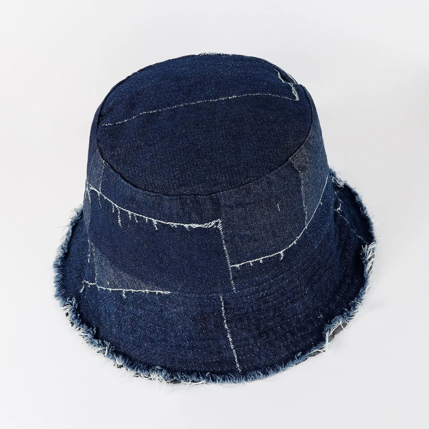 Eigso Denim Bucket Hat for Women Men Wahsed Foldable Summer Fishing Beach Sun Hat for Woman Man