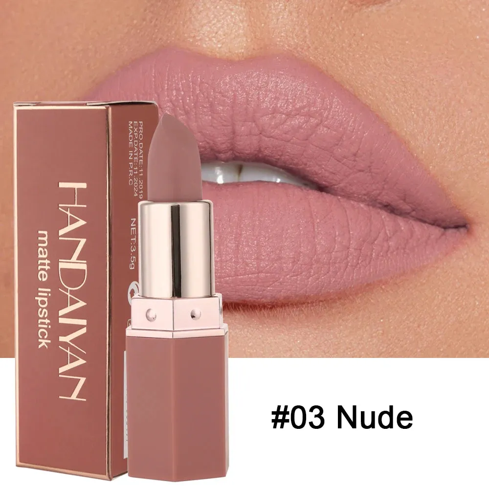 Flytonn-Nude Matte Lipsticks Sexy Frog Lipstick Waterproof Long Lasting Velvet Moisturize Lip Stick Not Fading  Women Makeup Cosmetic