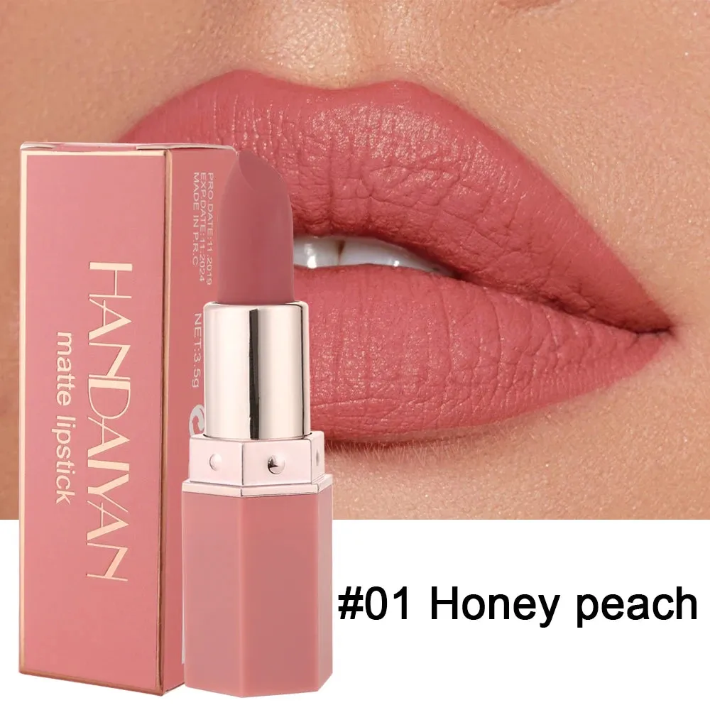 Flytonn-Nude Matte Lipsticks Sexy Frog Lipstick Waterproof Long Lasting Velvet Moisturize Lip Stick Not Fading  Women Makeup Cosmetic