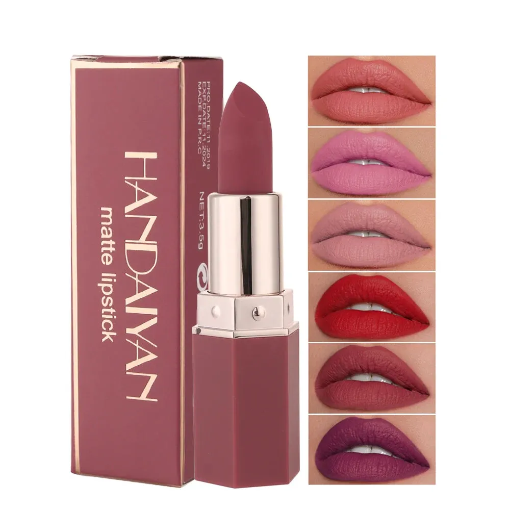 Flytonn-Nude Matte Lipsticks Sexy Frog Lipstick Waterproof Long Lasting Velvet Moisturize Lip Stick Not Fading  Women Makeup Cosmetic