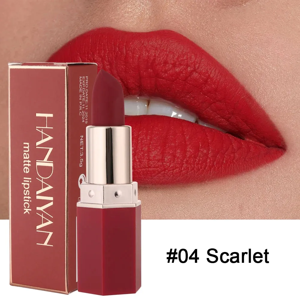 Flytonn-Nude Matte Lipsticks Sexy Frog Lipstick Waterproof Long Lasting Velvet Moisturize Lip Stick Not Fading  Women Makeup Cosmetic