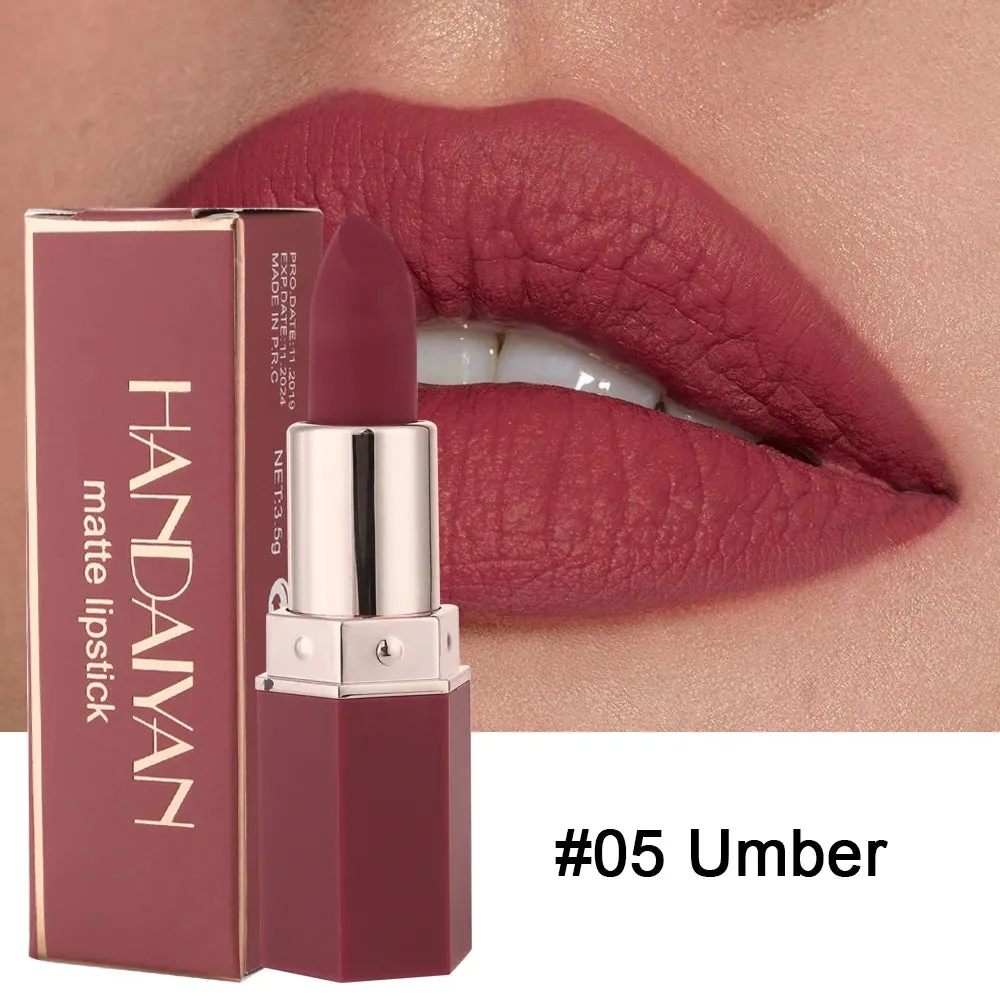 Flytonn-Nude Matte Lipsticks Sexy Frog Lipstick Waterproof Long Lasting Velvet Moisturize Lip Stick Not Fading  Women Makeup Cosmetic