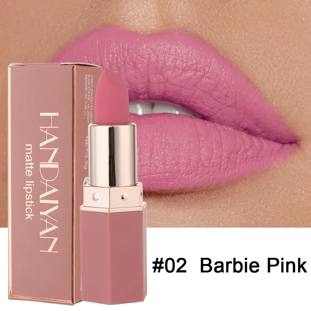 Flytonn-Nude Matte Lipsticks Sexy Frog Lipstick Waterproof Long Lasting Velvet Moisturize Lip Stick Not Fading  Women Makeup Cosmetic