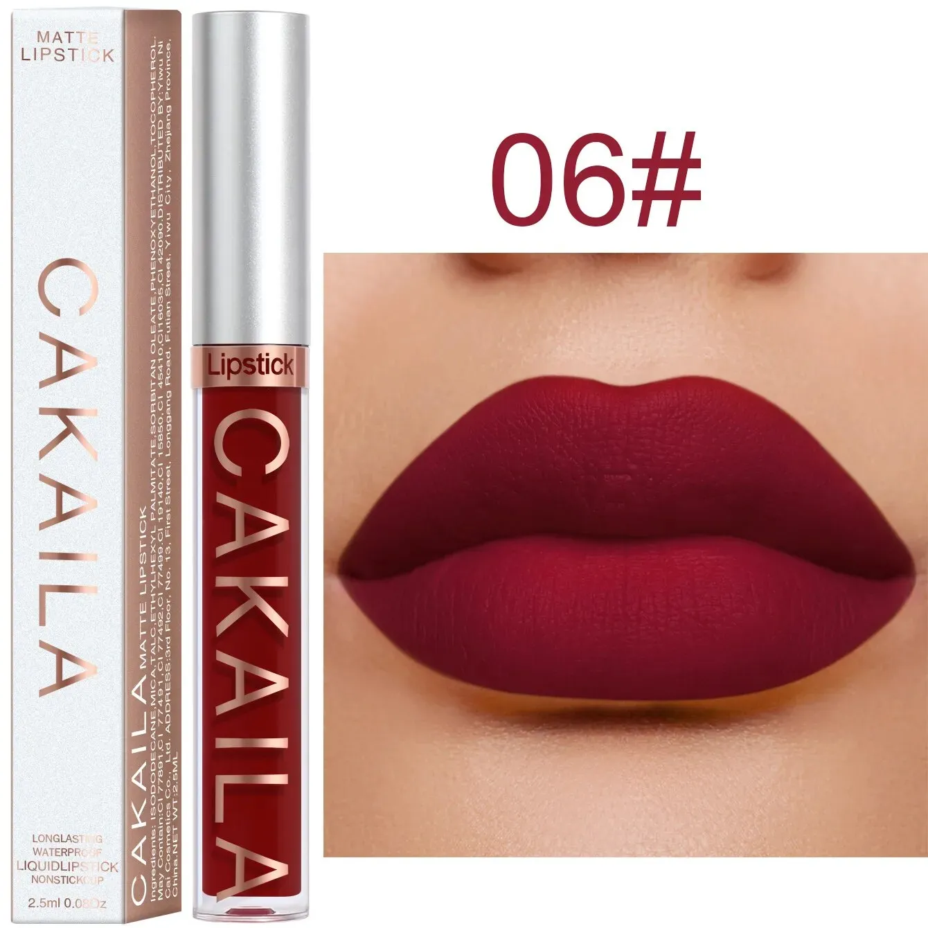 Flytonn- Velvet Matte Lip Gloss 18 Colors Waterproof Lasting Nude Liquid Lipsticks Moisturizing Non-stick Cup Lip Glaze Makeup Cosmetic