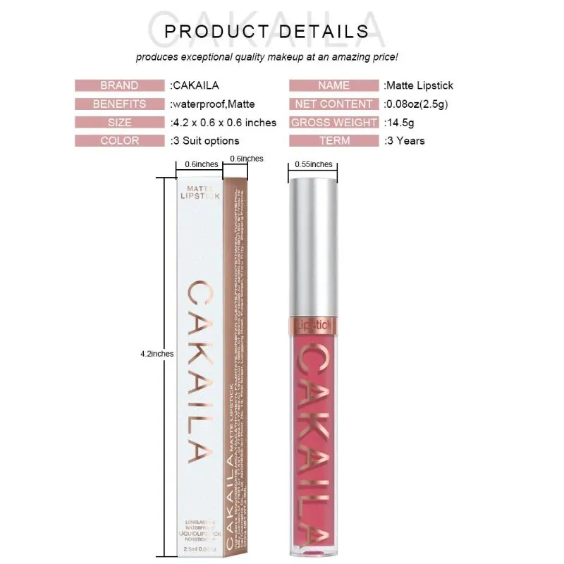 Flytonn- Velvet Matte Lip Gloss 18 Colors Waterproof Lasting Nude Liquid Lipsticks Moisturizing Non-stick Cup Lip Glaze Makeup Cosmetic