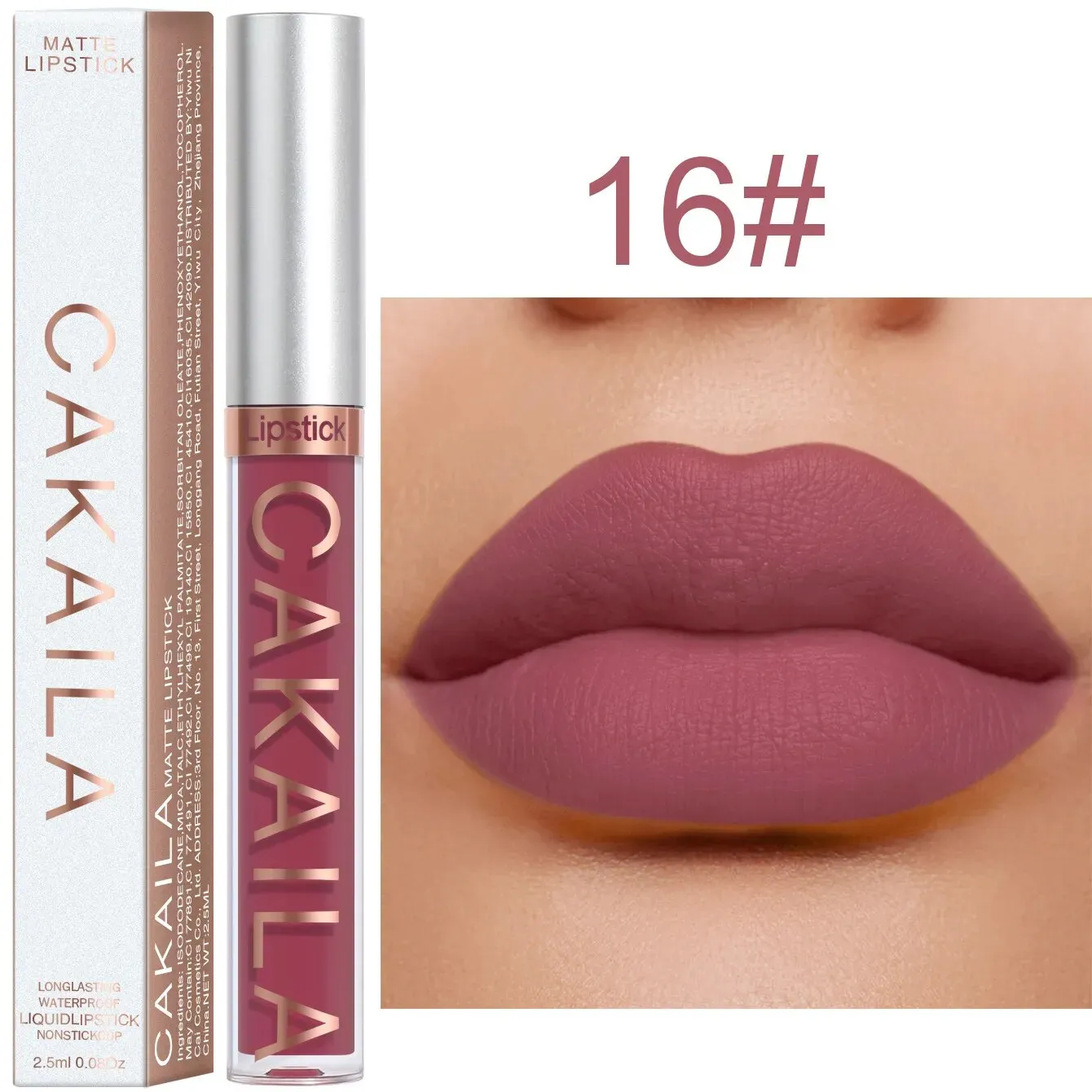 Flytonn- Velvet Matte Lip Gloss 18 Colors Waterproof Lasting Nude Liquid Lipsticks Moisturizing Non-stick Cup Lip Glaze Makeup Cosmetic