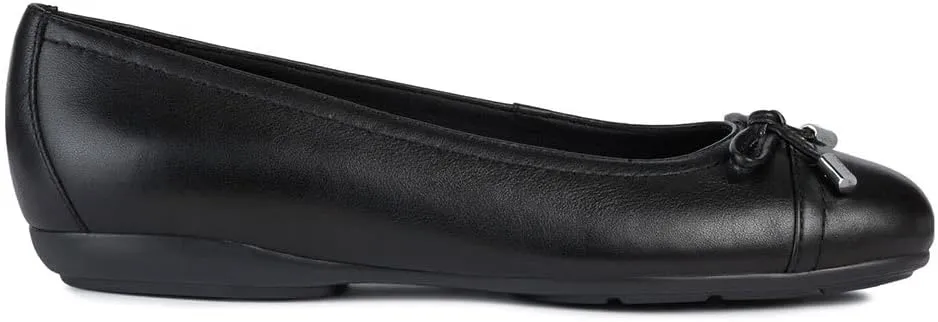 Geox Women's Annitah 9 Nappa Leather Ballet Flat with Arch Support and Cushioning