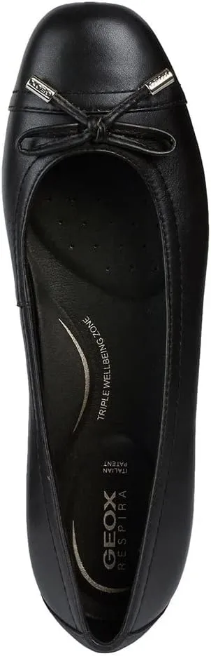 Geox Women's Annitah 9 Nappa Leather Ballet Flat with Arch Support and Cushioning