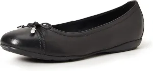 Geox Women's Annitah 9 Nappa Leather Ballet Flat with Arch Support and Cushioning