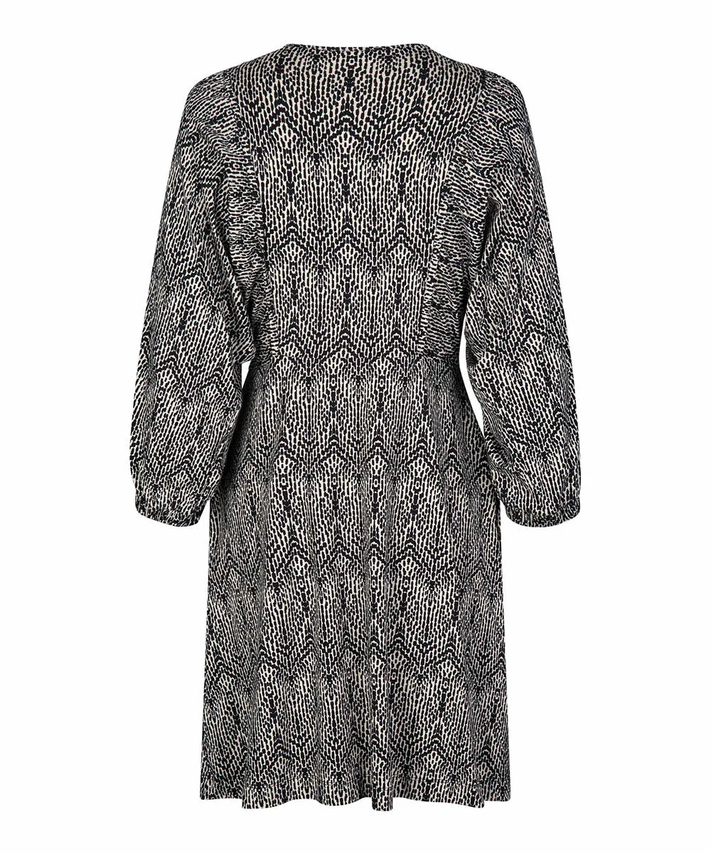 Gusa Three-Quarter Sleeve Dress