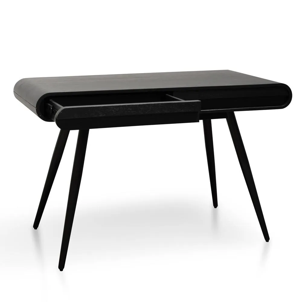 Joshua Narrow Wood Console Table - Black 75cm (H)