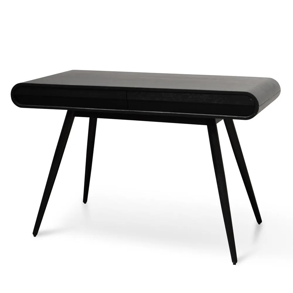 Joshua Narrow Wood Console Table - Black 75cm (H)