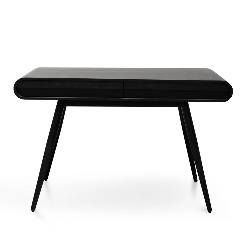 Joshua Narrow Wood Console Table - Black 75cm (H)