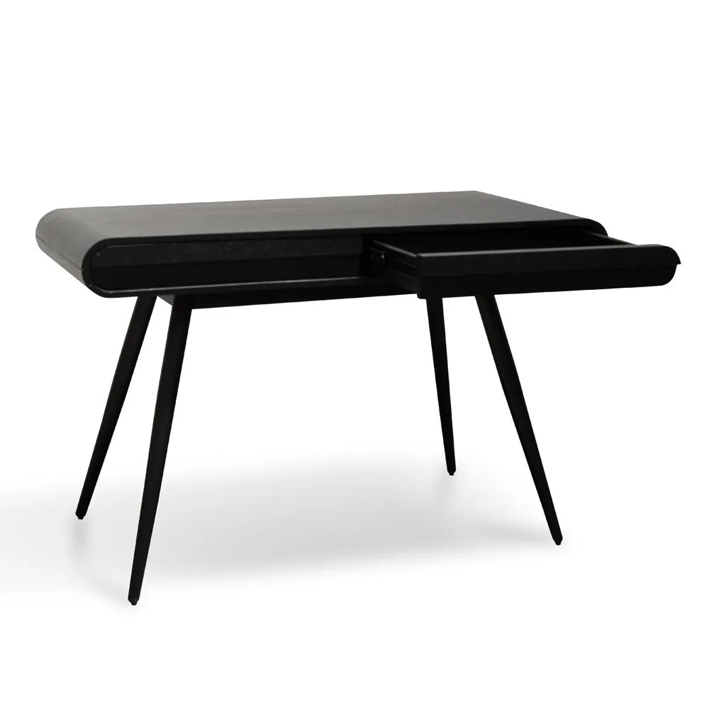 Joshua Narrow Wood Console Table - Black 75cm (H)