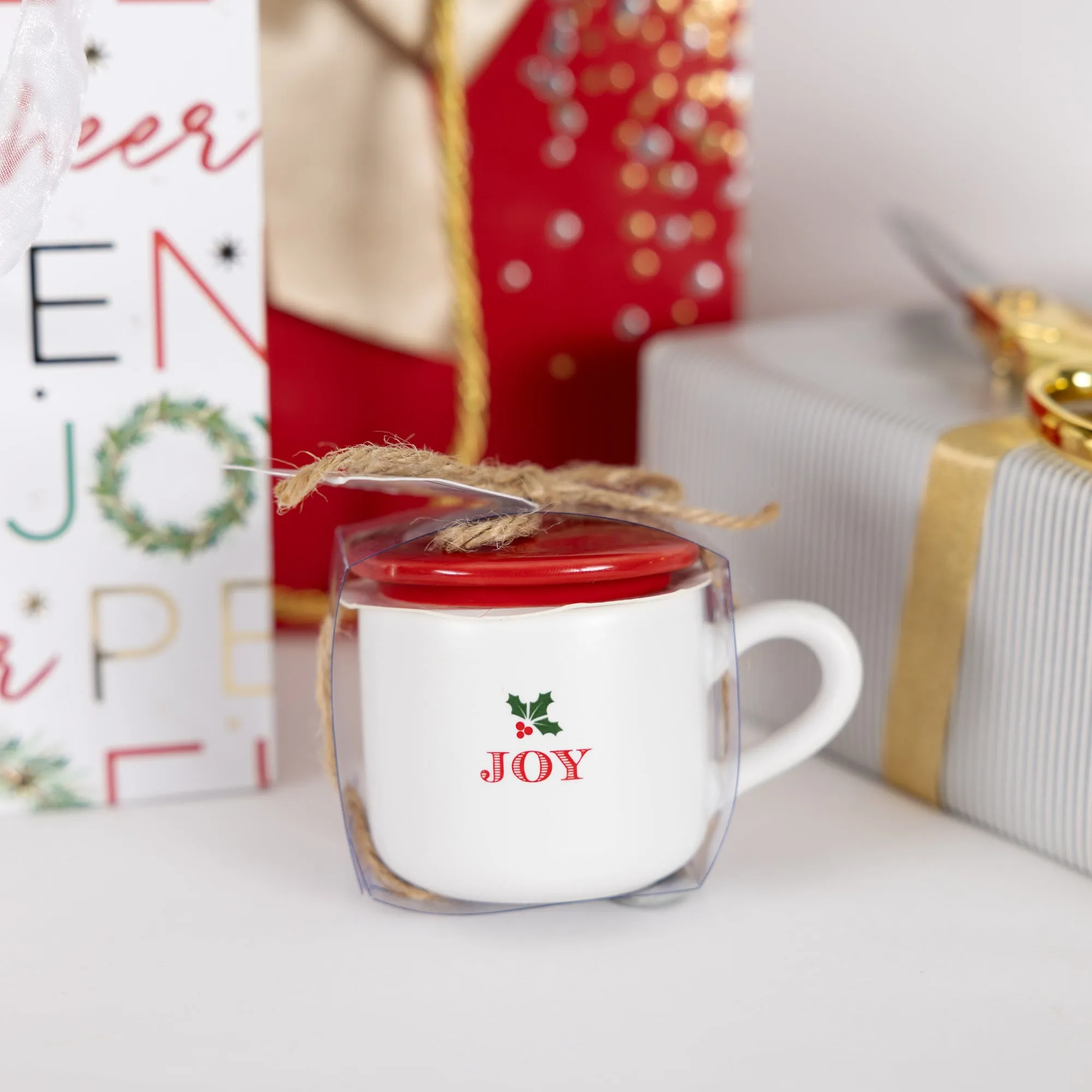 Joy 2 oz Mini Mug 100% Soy Wax Candle Scent: Balsam Fir