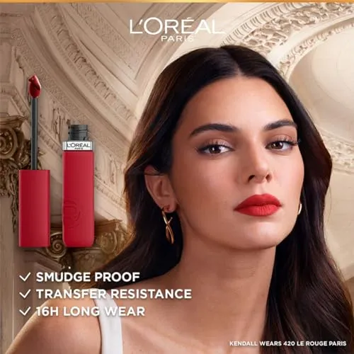 L'Oreal Paris Infallible Matte Resistance Liquid Lipstick, Breakfast in Bed 105, 5 ml