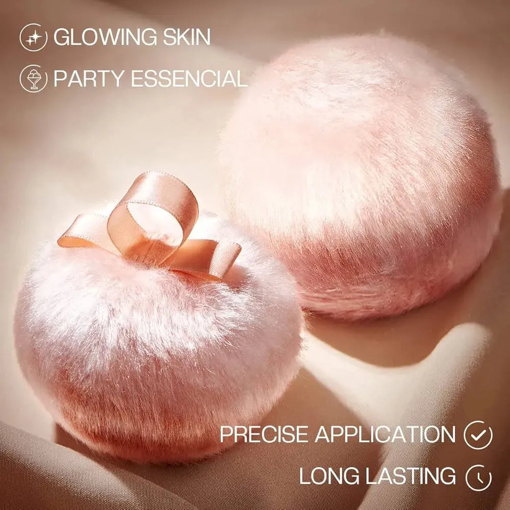 Miss Beauty Makeup Highlighter Powder Puff Glitter Shimmer Face Body Foundation Sponge Highlighter Puff