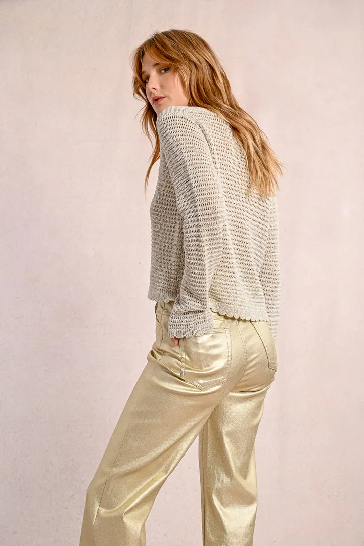 Molly Bracken Golden Beige Ladies Woven Pants