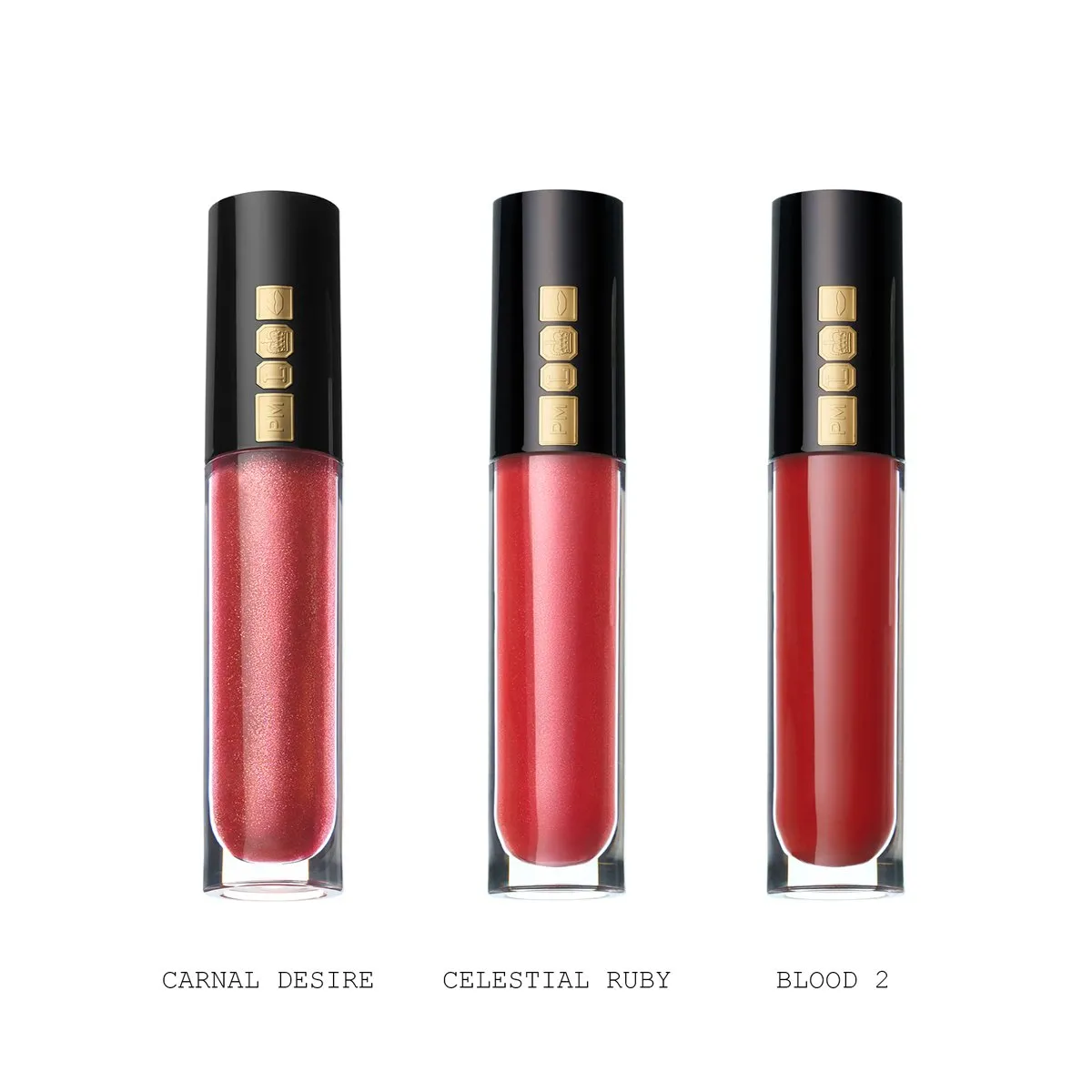 Pat McGrath Labs Mini Lip Gloss Trio Red Opulence