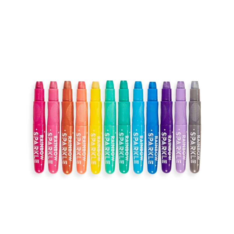 Rainbow Sparkle Metallic Gel Crayons