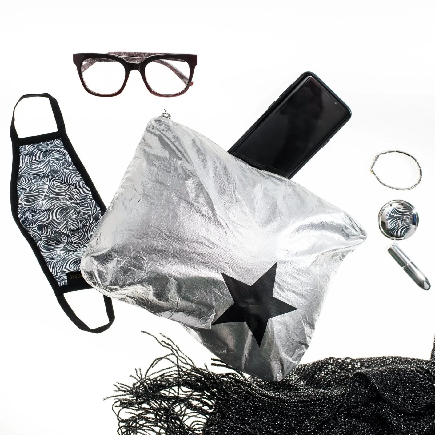 Set of Two - Organizational Packs - Silver with Black Star