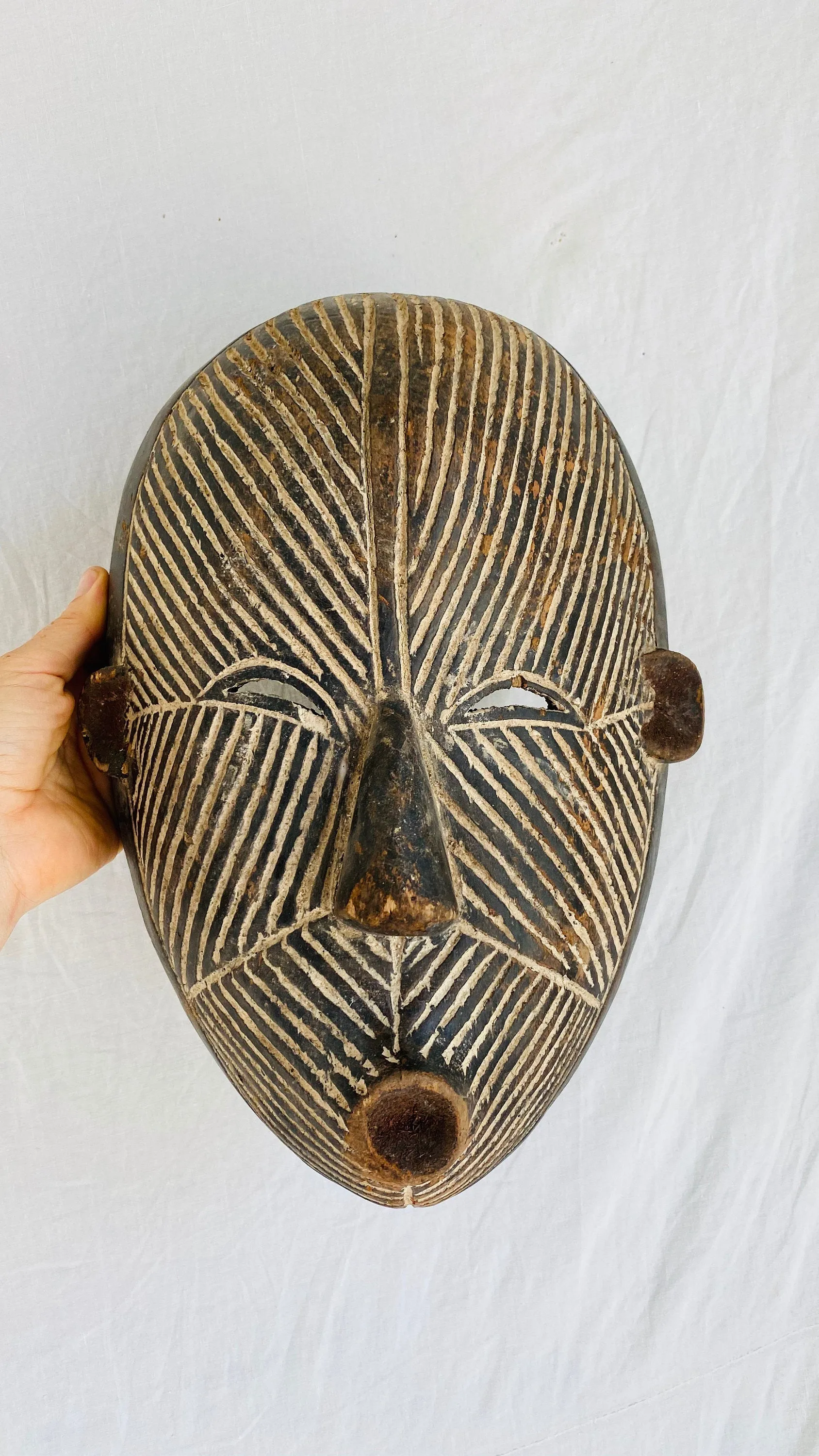 Sognye Mask, Female, Democratic Republic of Congo, Africa. African Mask.