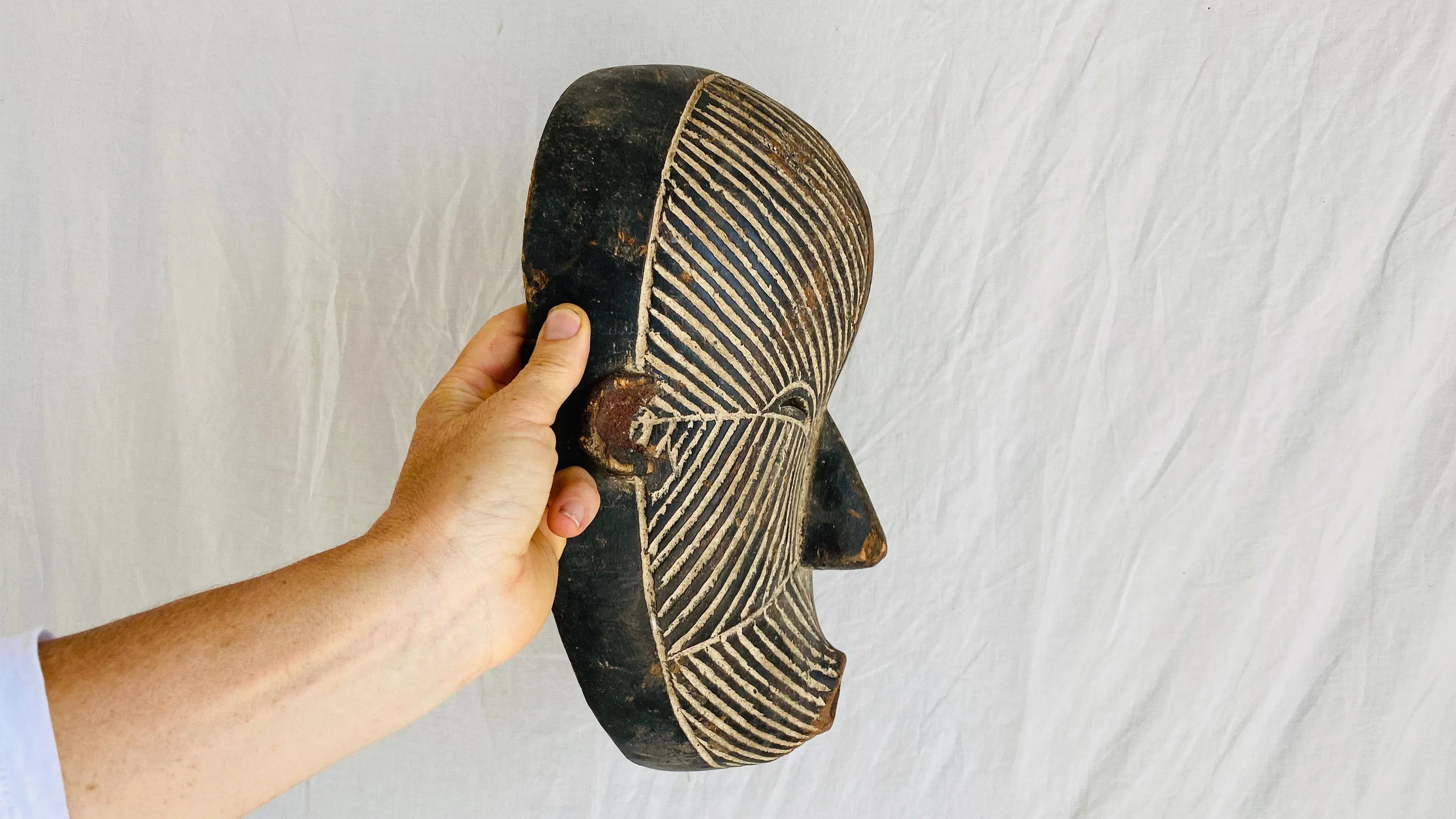 Sognye Mask, Female, Democratic Republic of Congo, Africa. African Mask.