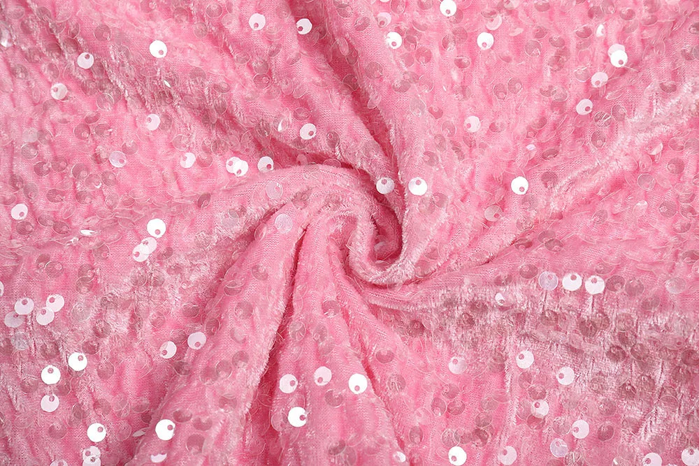 Sparkling Rosé Evening Gown