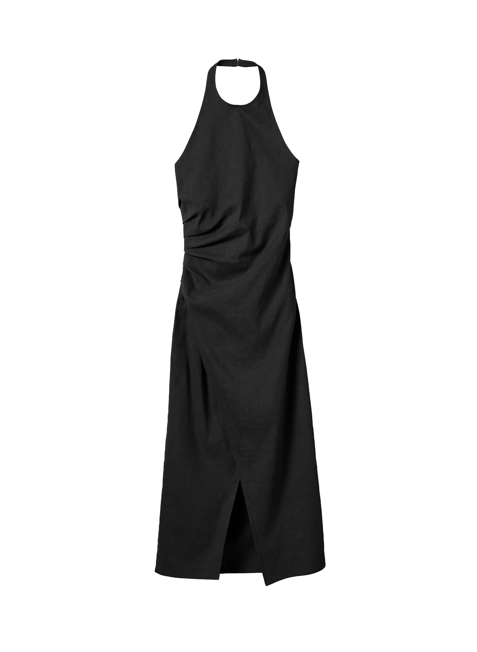 Sylvie Linen Midi Halter Dress