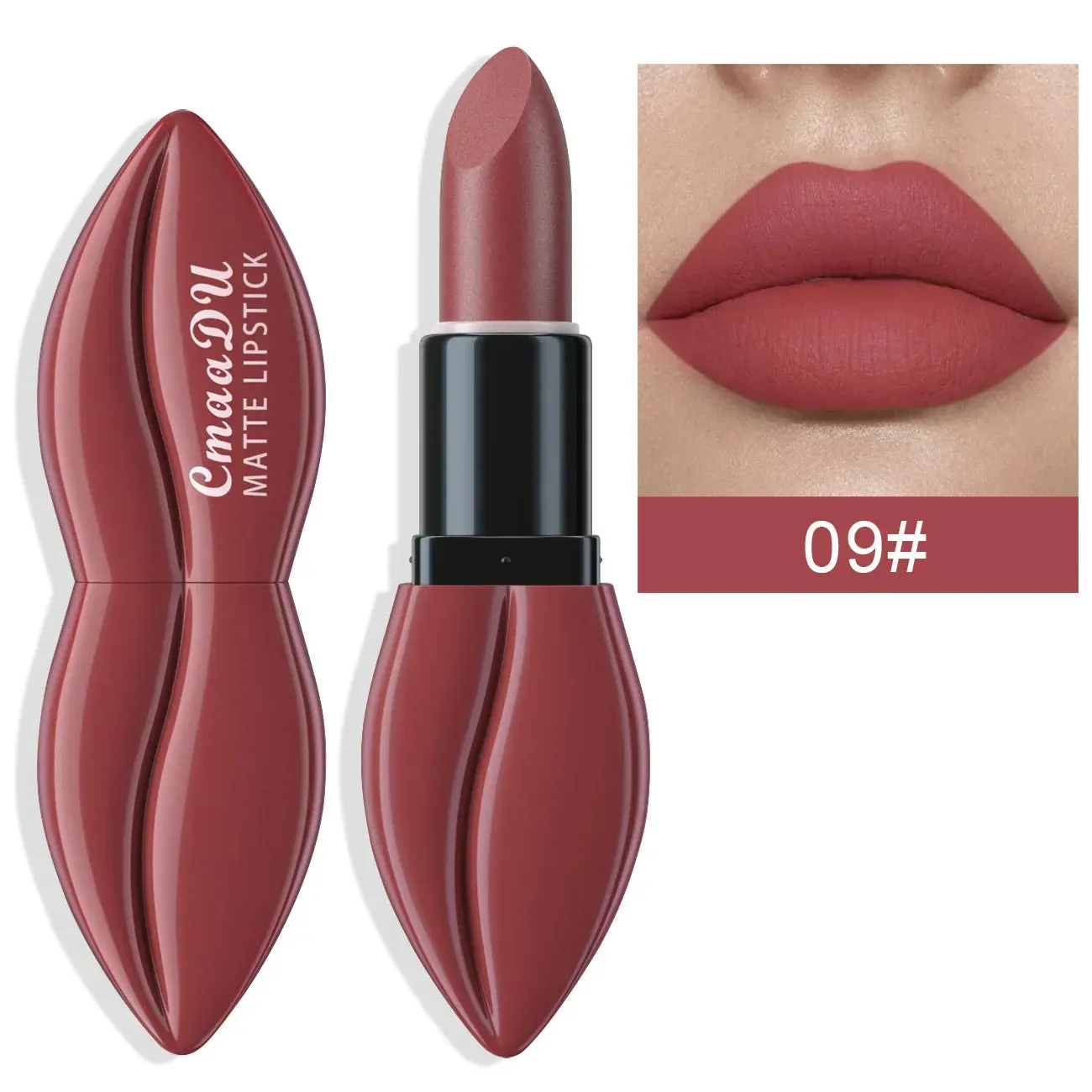 Toleet-Christmas/Thanksgiving Gift Winter Makeup Ideas 10 Colors Waterproof Big Mouth Nude Matte Lipsticks Long Lasting Lip Stick Not Fading Sexy Red Velvet Lipsticks Makeup Cosmetic