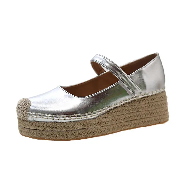Weave Wege Platform Heels