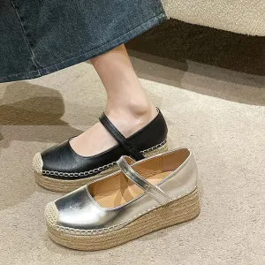 Weave Wege Platform Heels