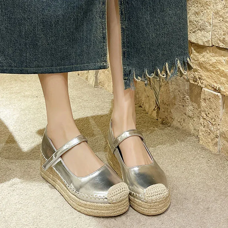 Weave Wege Platform Heels