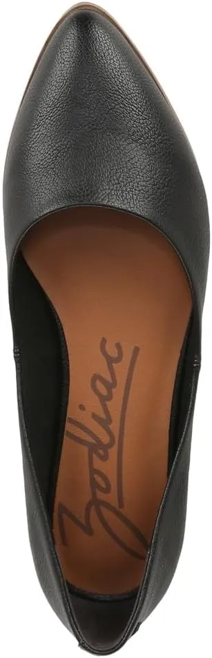 ZODIAC Womens Hill 2 Faux Leather Slip-On Ballet Flats