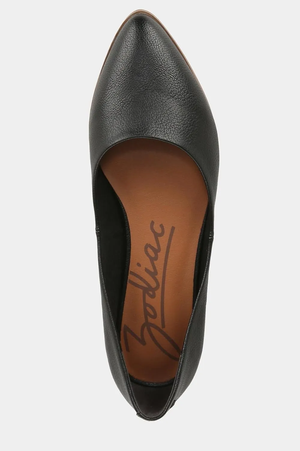 ZODIAC Womens Hill 2 Faux Leather Slip-On Ballet Flats